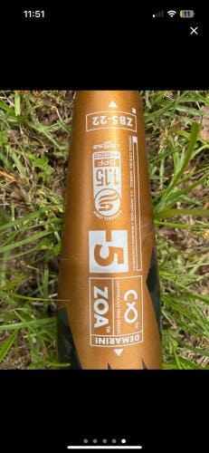 2022 DeMarini Zoa Composite USSSA Certified Bat (-5) 26 oz 31" (Used)