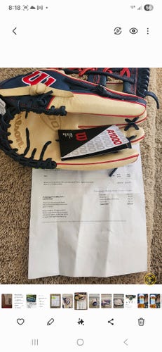 2025 RH Infield A1000 Baseball Glove 12" (New)