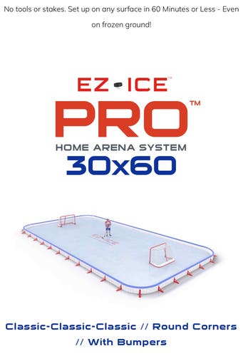 Real Ice Rink - EZ-Ice Pro Home Arena System 30ft x 60ft - Local Pickup/Delivery Only