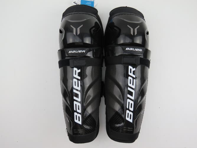 Bauer Pro Series NHL Pro Stock Ice Hockey Player Shin Pads Protective Senior Size 14" NWT
