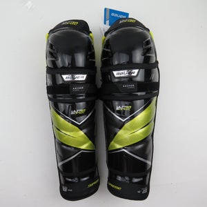 Bauer Supreme UltraSonic NHL Pro Stock Ice Hockey Player Shin Pads Protective Senior Size 16" NWT