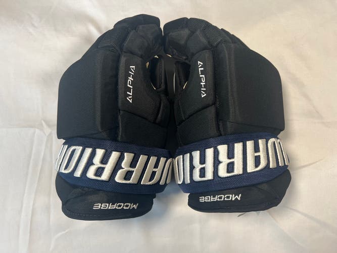 Warrior Alpha QX Toronto Maple Leafs Flipside Gloves 13" Pro Stock (New)