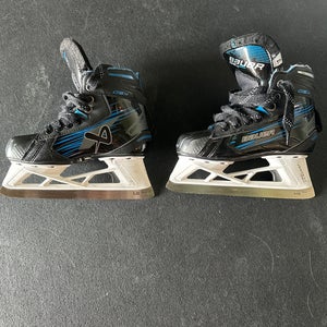 Bauer GSX Hockey Goalie Skates Regular Width Size 1 (Used)