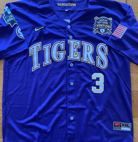 LSU Tigers World Series XL jersey Dylan Crews