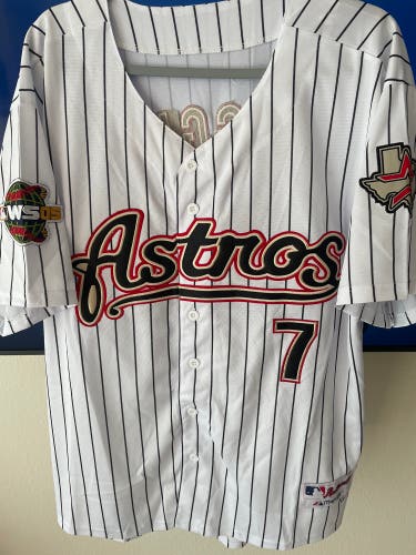 Houston Astros retro men’s large jersey Craig Biggio