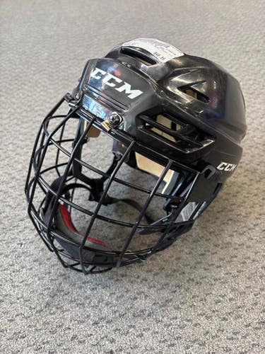 Used CCM TACKS 110 Helmet Cage Combo Black MD 11858-S000078081