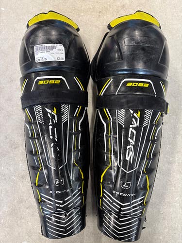 Used CCM TACKS 3092 Senior Shin Guards Black 15" 11858-S000078078