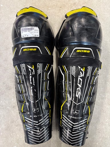 Used CCM TACKS 3092 Senior Shin Guards Black 15" 11858-S000078078
