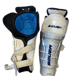 Used Bauer Youth Shin Guards Grey 9" 11472-S000142870