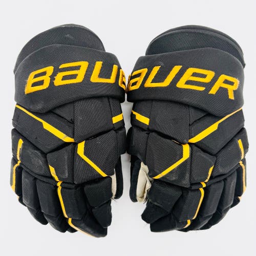 Colorado College Bauer Vapor Hyperlite Hockey Gloves-15"