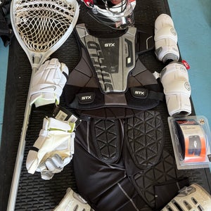 New and used lacrosse goalie equipment! Adult large / xl