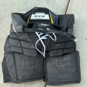 Black Intermediate Medium CCM Axis 1.9 Hockey Goalie Pants (Used)