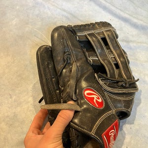 Black Rawlings Pro Preferred LH Outfield Baseball Glove 12.75" (Used)