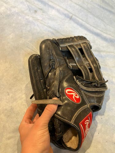 Black Rawlings Pro Preferred LH Outfield Baseball Glove 12.75" (Used)
