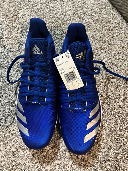 Blue Men's Size M 10.5 (W 11.5) Adidas Adizero Afterburner 6 Low Top Metal (New)