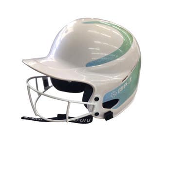 Used RIP-IT BATTING HELMET W/ MASK Batting Helmet w/Mask White M/L 11760-S000080655