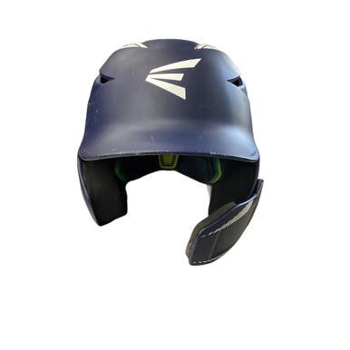 Used Easton ALPHA W/ JAW GUARD Batting Helmet No Mask Navy Blue M/L 11760-S000080721