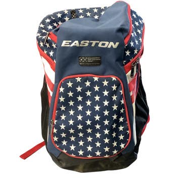 Used Easton BACKPACK  USA BB/SB Player Backpack Navy Blue And Red 11760-S000080718