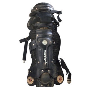 Used Schutt ADULT SHIN GUARDS Catchers Leg Guards Black Intermed 11760-S000080695
