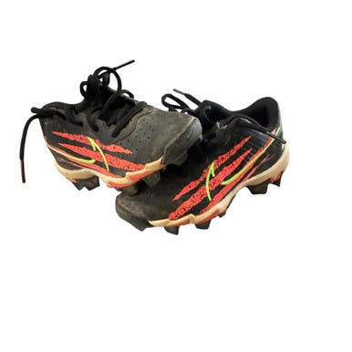 Used Nike DIAMOND BB/SB Cleats Black Youth 12.0 11760-S000080693