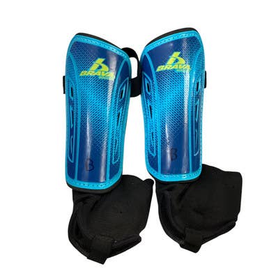 Used Brava Soccer Shin Guards Youth Navy Blue SM 11760-S000080659