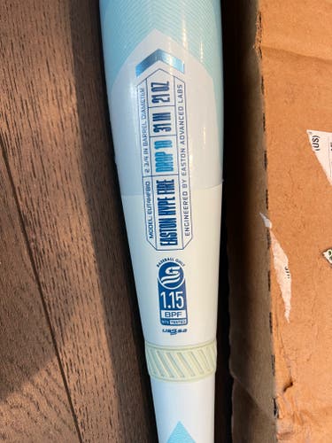 Still wrapped NEW Easton Hype Fire Arctic Flame 31 / 21 Drop 10 - with original shipping box
