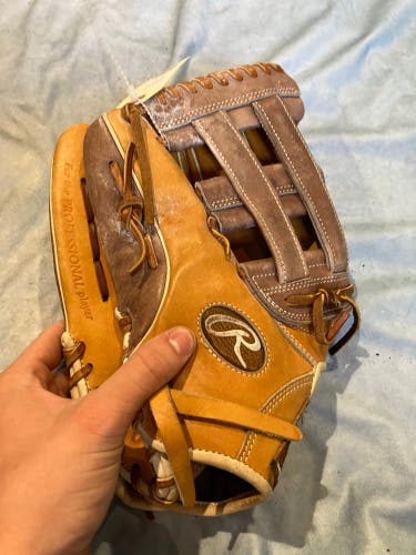 Brown Rawlings Heart of the Hide LH Outfield Baseball Glove 12.75" (Used)