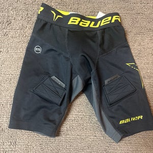 Bauer Black XS Kids hockey Jock Compression short (Used)