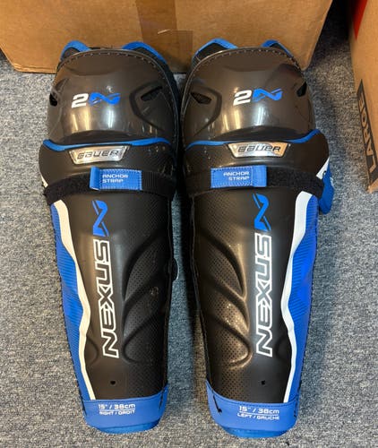 Senior Bauer Nexus 2N 15" Shin Pads Pro Stock (New)