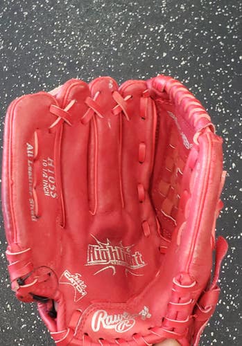 Used Rawlings H105S BB/SB Glove RH Throw Red 10 1/2" 11849-S000030832
