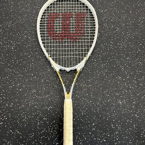 Used Wilson VENUS SERENA Adult Tennis Racquet White 3 3/8" 11849-S000030809