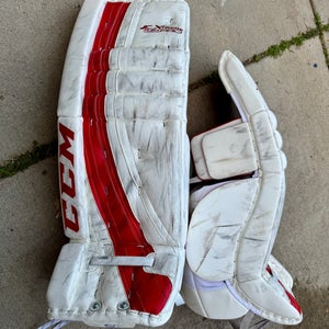 2014 Small CCM Extreme Flex Pro Goalie Leg Pads Pro Stock (Used)