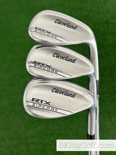 Cleveland RTX Zipcore Chrome 3 Wedge Set (50, 56, & 60 Degrees)