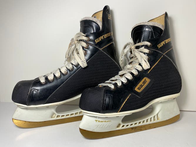 1990 Bauer Supreme Hockey Skates 9.5 (Used)