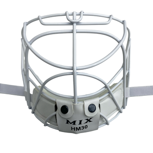 HM30 Goalie WHITE Cat Eye Cage Combo Chin sling - 5 Sling Colors available MIX SPORTS