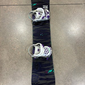 *Never Ridden* Ride Fever Green Apple Snowboard | Ride VXN Series Medium Bindings (Used)