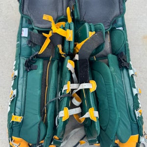 Small Vaughn Velocity V5 7800 Goalie Leg Pads Pro Stock (Used)