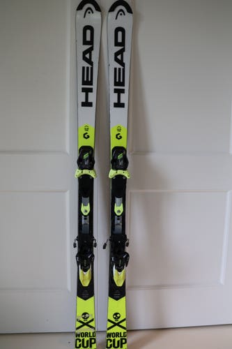 2018 HEAD 150 cm Racing World Cup Rebels i.SL RD Skis With Bindings Max Din 14 (Used)