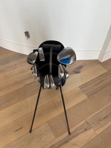 AdamsGolf SpeedLine, putter, 5 wood, 5 Hybrid and wedge-6 iron set with bag included (left handed)