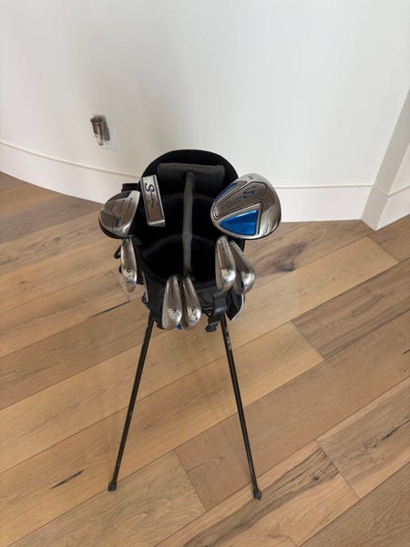 AdamsGolf SpeedLine, putter, 5 wood, 5 Hybrid and wedge-6 iron set with bag included (left handed)