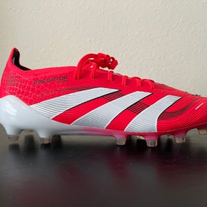 Adidas Predator Elite AG/FG Men's Size 7 Women's 8 Lucid Red/White/Black ID3882