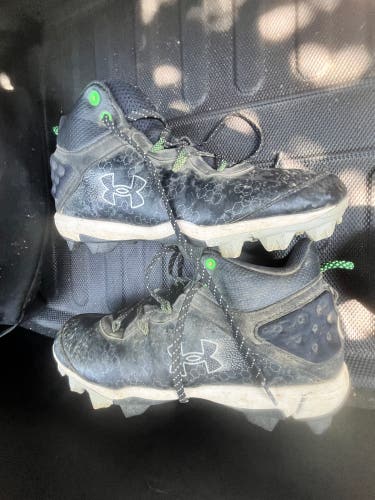 Under Armour Baseball Cleats Men’s Size 8.5 Black White