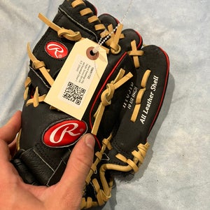 Black Rawlings Highlight Series RH Infield Baseball Glove 10.5" (Used)