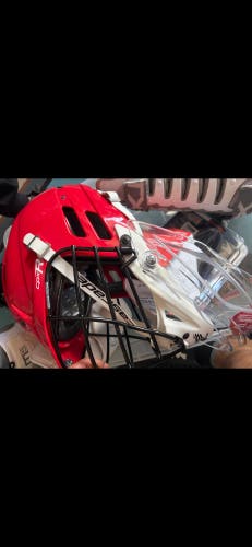 Cascade Goalie Helmet (New) lacrosse with throat guard