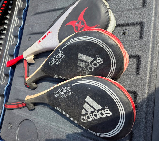 (Used) lot of 3 Tae kwon do kick paddles