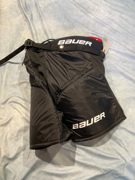 Black Junior Medium Bauer Lil Sport Hockey Pants (Used)