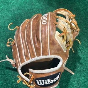 Brown Wilson A2000 1786 RH Infield Baseball Glove 11.5" (Used)