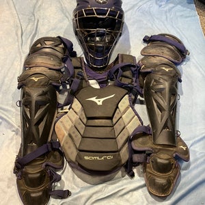 Purple Intermediate Mizuno Samurai Catcher's Set (Used)