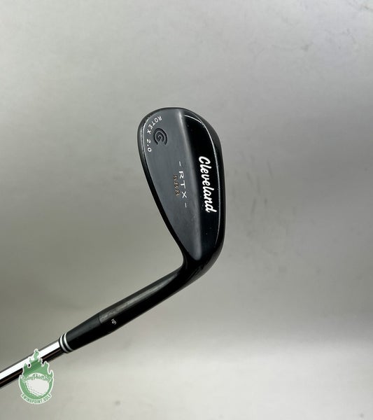 Used Cleveland Black 588 RTX Rotex 2.0 Face Wedge 60*-06 Wedge Flex Steel Golf
