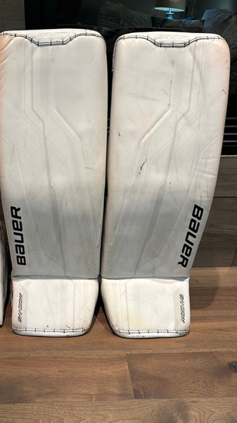 35" 2024 Bauer Supreme Shadow Goalie Leg Pads Pro Stock (Used)